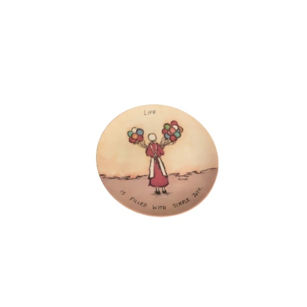 Vintage Flavia Weedn for Papel Inc. Japan “Balloon Lady” Small Plate